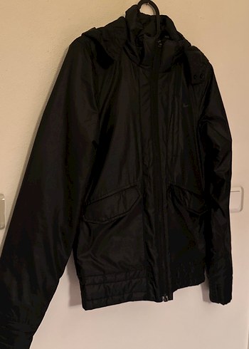 Nike Fermuarlı Siyah Street Wear Mont - Görsel 3