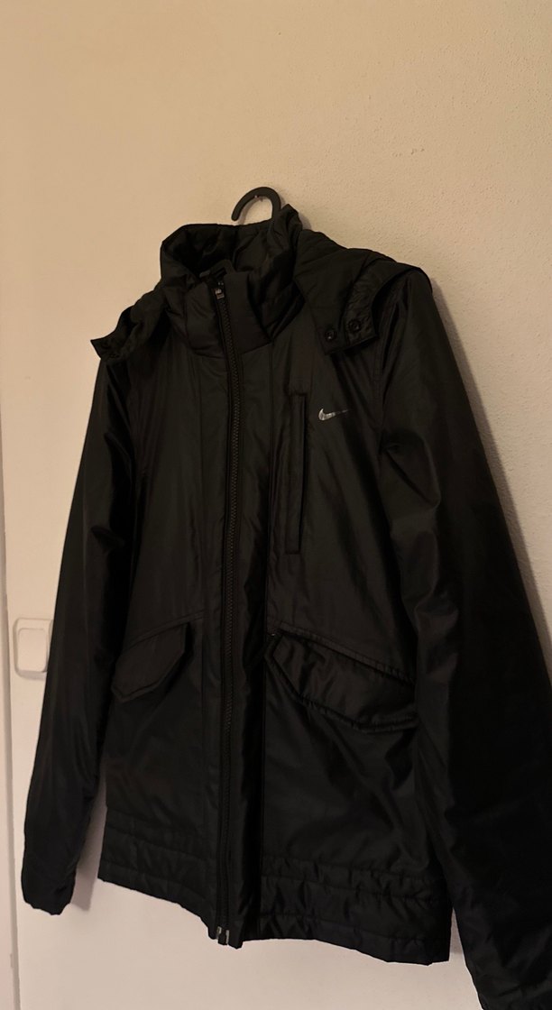 Nike Fermuarlı Siyah Street Wear Mont - Görsel 2