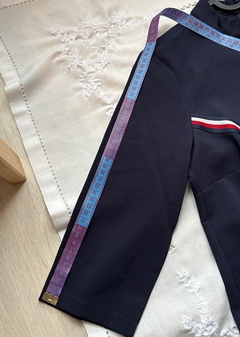 Hakim Yaka Lacivert Midi Elbise - Görsel 6