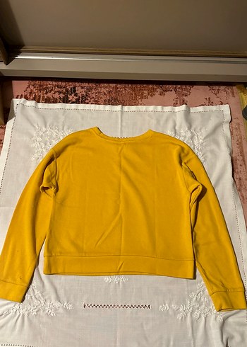Defacto Sarı Uzun Kollu Kadın Sweatshirt