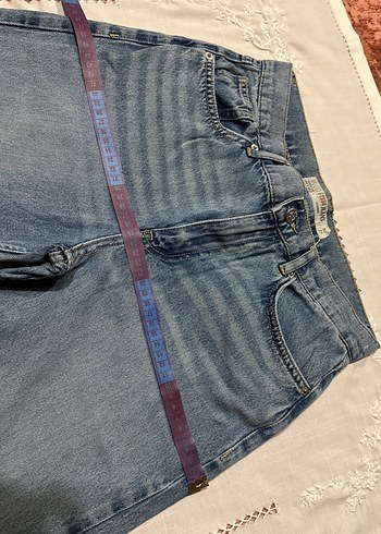 Mudo Açık Mavi Kadın Midi Boy Denim Jean - Görsel 4