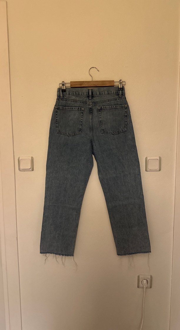 Mudo Açık Mavi Kadın Midi Boy Denim Jean - Görsel 2