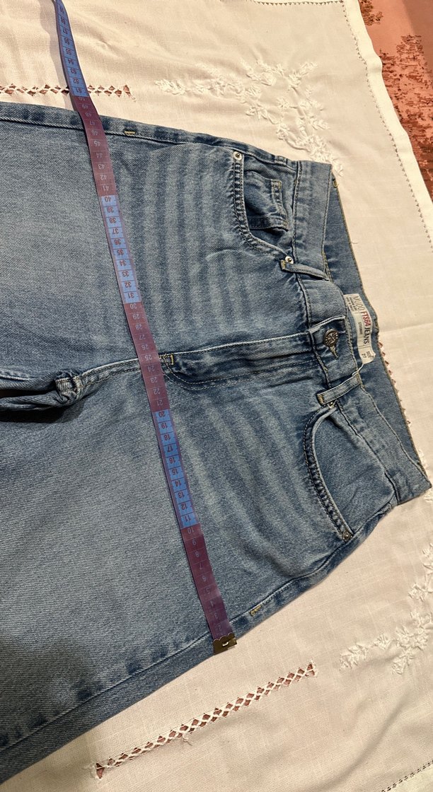 Mudo Açık Mavi Kadın Midi Boy Denim Jean - Görsel 4