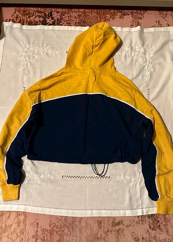 Diğer Kapüşonlu Kadın Crop Sweatshirt