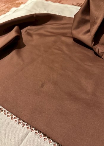 Gül kurusu Baskı Detaylı Mini Spor Sütyeni&Nakışlı Hoodie Takım - Görsel 9