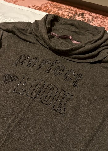 Koyu Vizon Uzun Kollu Omzu Carmen Ayarlanabilir Bluz Elbise - Görsel 2