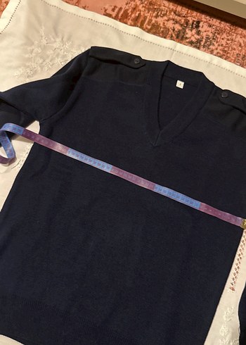 Lacivert Erkek V Yaka Uzun Kollu Kazak - Görsel 5