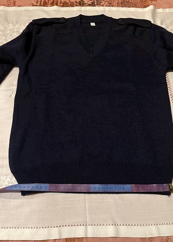 Lacivert Erkek V Yaka Uzun Kollu Kazak - Görsel 6