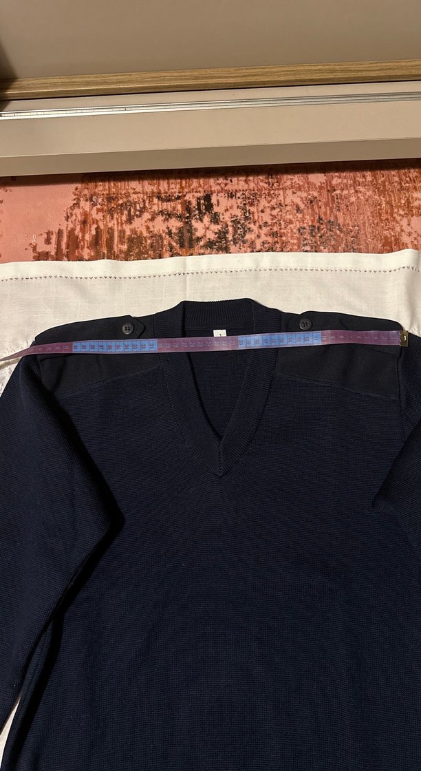 Lacivert Erkek V Yaka Uzun Kollu Kazak - Görsel 4