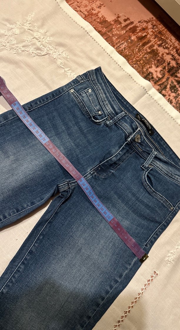 Lacivert Midi Boy Kot Pantolon - Görsel 5