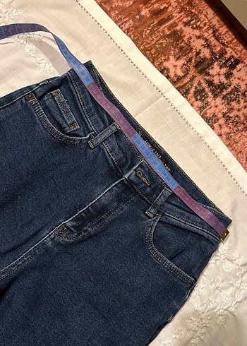 Kadın Lacivert Regular Fit Denim Pantolon - Görsel 3
