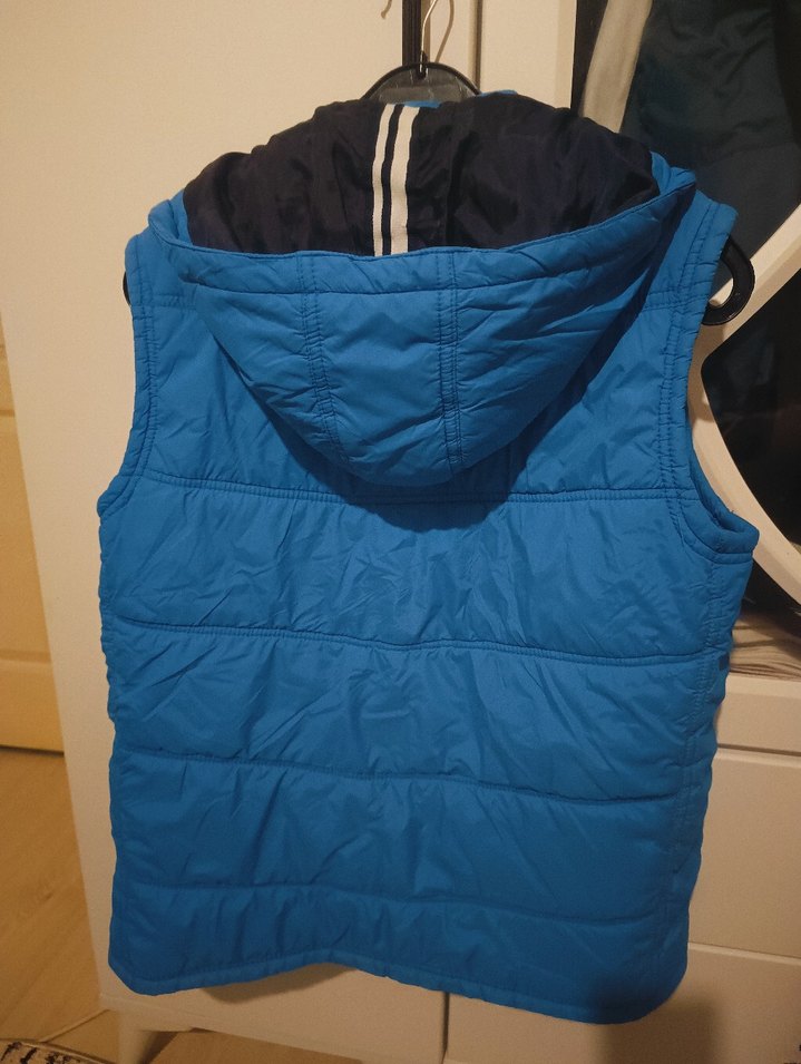 Parlak Mavi Erkek Çocuk Fermuarlı Yelek - Görsel 4