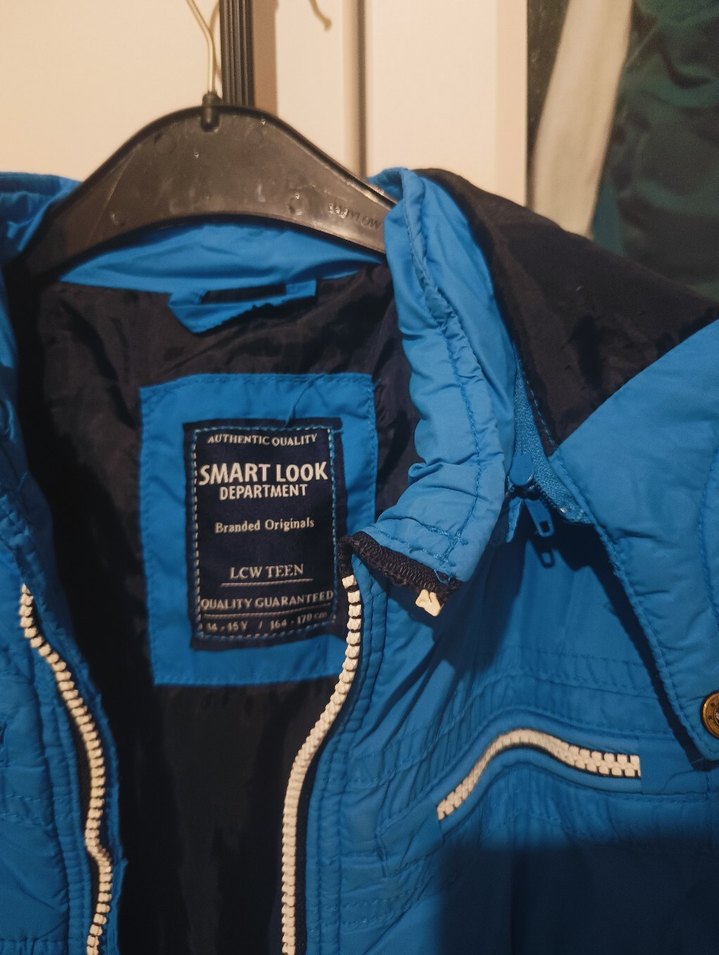 Parlak Mavi Erkek Çocuk Fermuarlı Yelek - Görsel 2