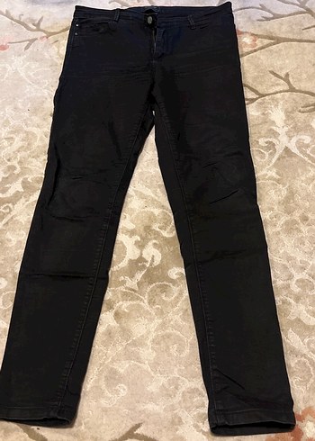 Siyah Kadın Slim Fit Midi Boy Jean