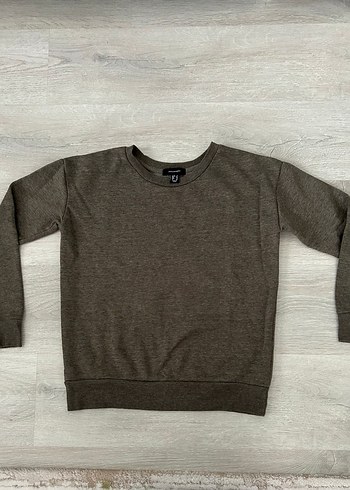 Koyu yeşil uzun kollu sweatshirt