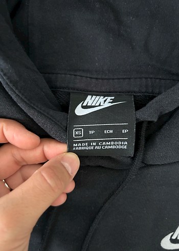 xs Beden siyah Renk Nike Siyah Kapüşonlu Sweatshirt