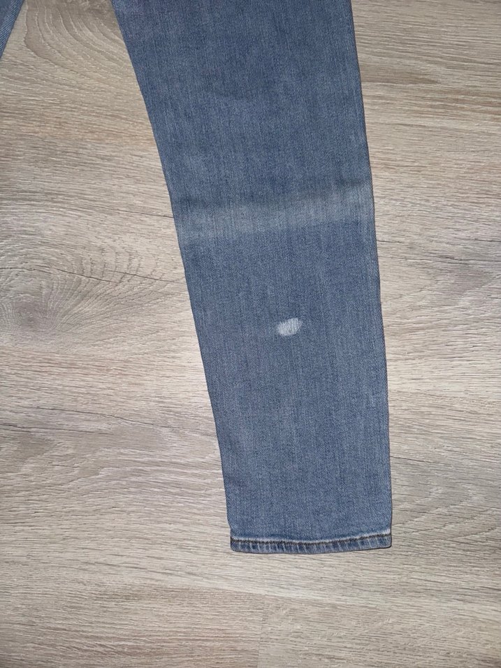 Göz Desenli Rahat Kesim Kadın Kot Pantolon - Görsel 5