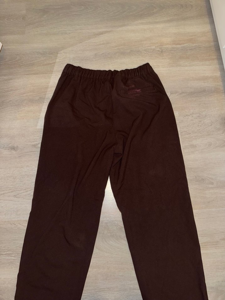 Düğmeli Kahverengi Erkek Pantolon - Görsel 4