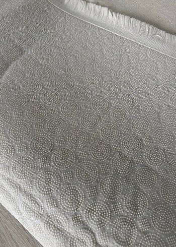 Gri Beyaz Modern Düz Halı - Görsel 3