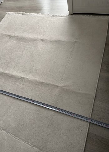 Gri Beyaz Modern Düz Halı - Görsel 4