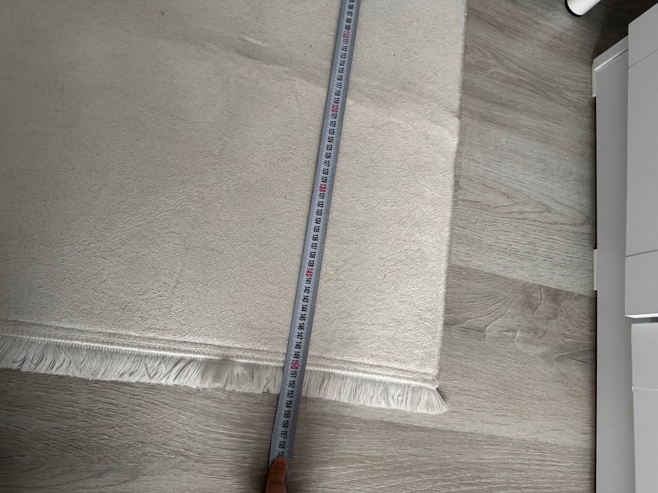 Gri Beyaz Modern Düz Halı - Görsel 5