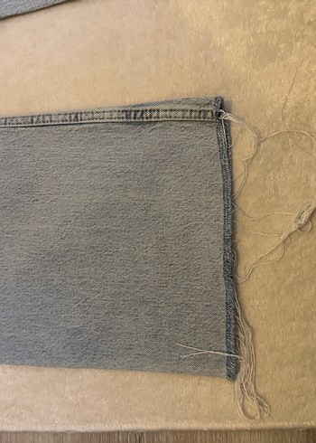 Buz mavisi Rahat Kesim Kadın Kot Pantolon - Görsel 2