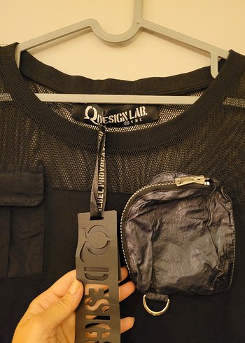 Designer Etiketli.Siyah Uzun Kollu Gotik Elbise