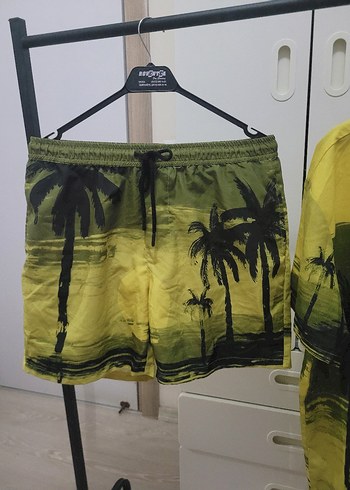 l/xl Beden Kısa Kollu Oversize Gömlek Şort takım