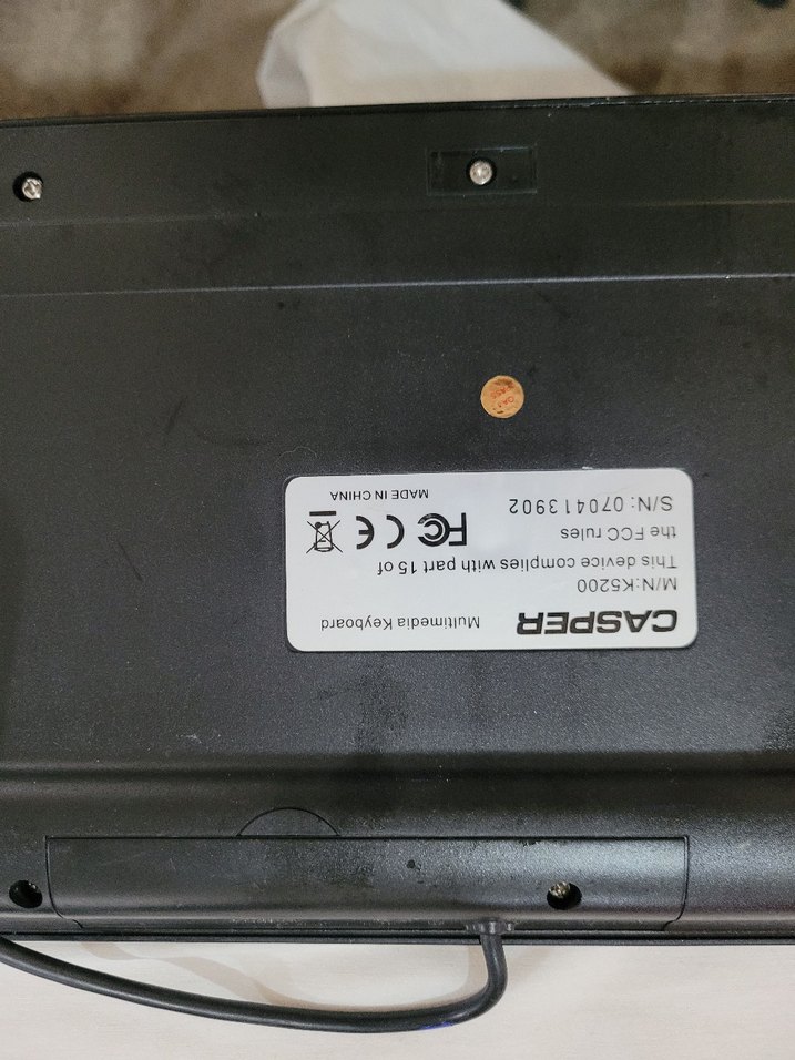 Casper Siyah Kablolu Klavye - Görsel 3