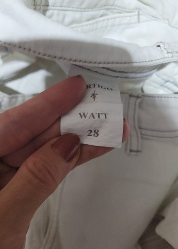 Beyaz kot kapri, kısa şort ,bermuda - Görsel 7