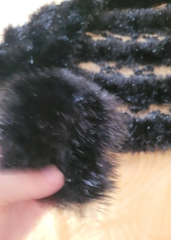 Diğer El örgüsü önden bağlama detaylı şal