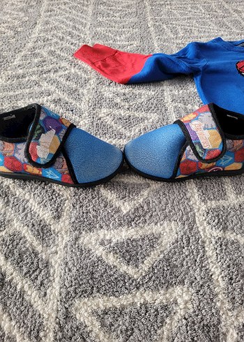 Spiderman kazak panduf ev ayakkabısı - Görsel 5