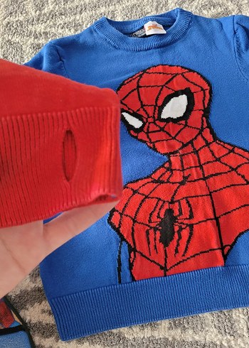 Spiderman kazak panduf ev ayakkabısı - Görsel 3