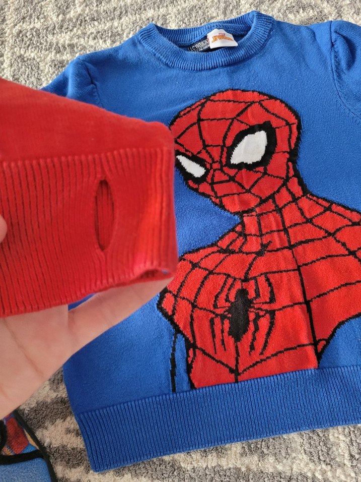 Spiderman kazak panduf ev ayakkabısı - Görsel 3