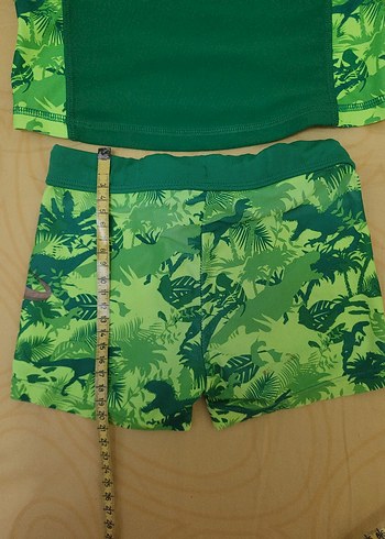 Uzun Kollu Dinozor Desenli Erkek Mayo Takımı - Görsel 4