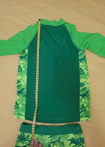 Uzun Kollu Dinozor Desenli Erkek Mayo Takımı - Görsel 3