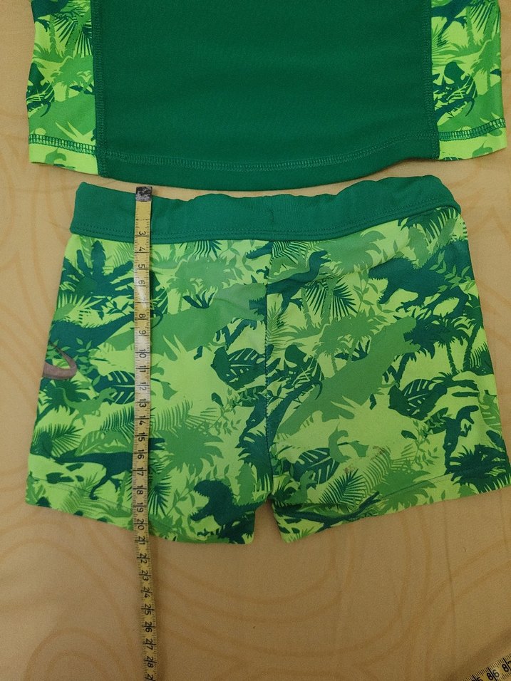 Uzun Kollu Dinozor Desenli Erkek Mayo Takımı - Görsel 4