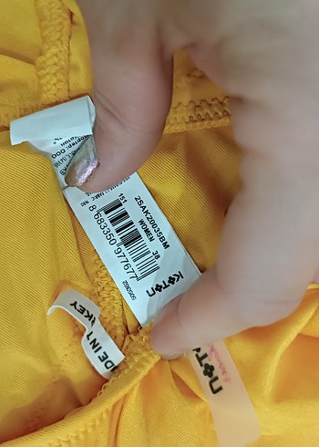 Sarı Fırfırlı Bohem Kadın Mayo - Görsel 4