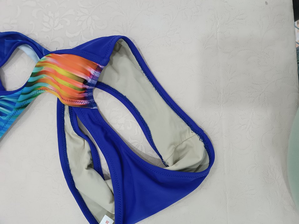 Dagi marka Renkli Tie-Dye Mini Kadın Mayo - Görsel 3