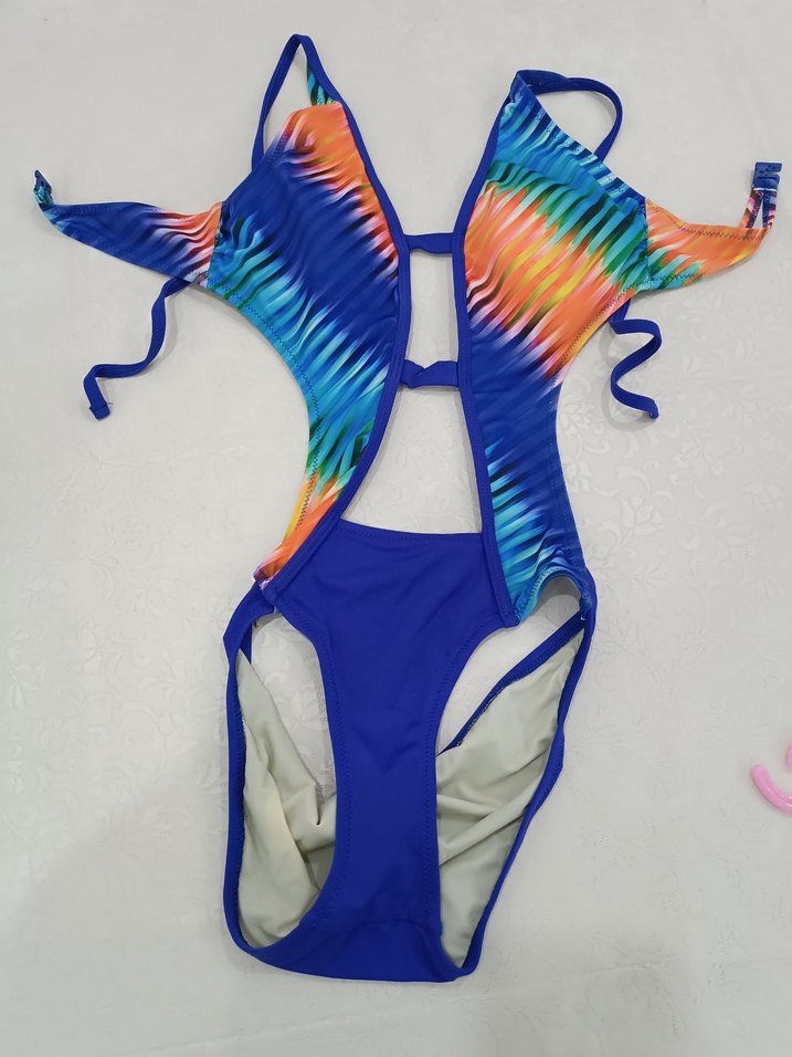 Dagi marka Renkli Tie-Dye Mini Kadın Mayo - Görsel 2