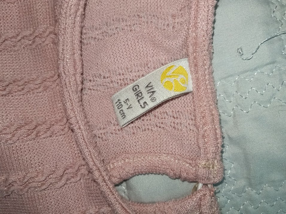 Kız Çocuk Pembe Triko Elbise - Görsel 2