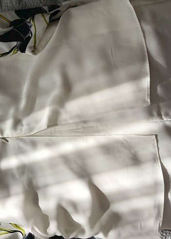 Baskılı Beyaz bluz - Görsel 5