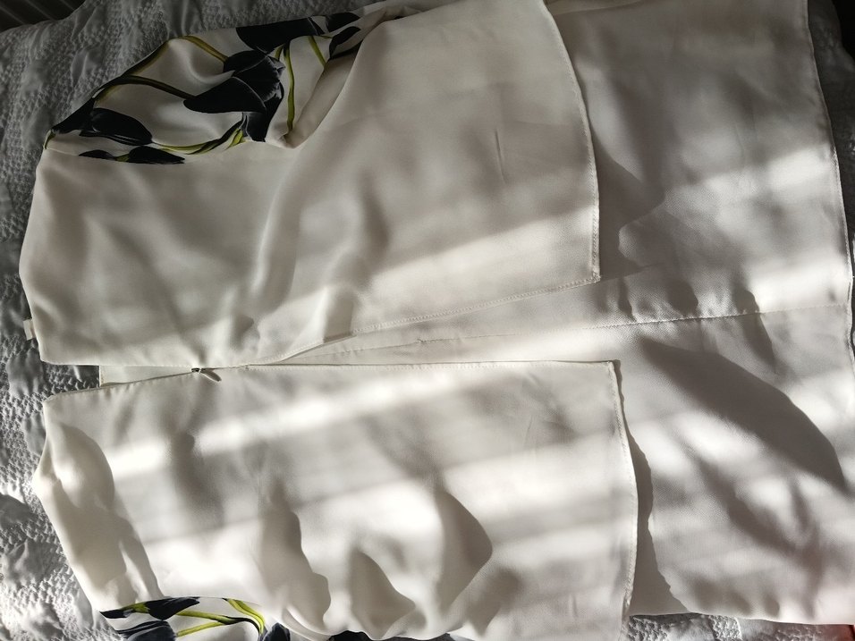 Baskılı Beyaz bluz - Görsel 5