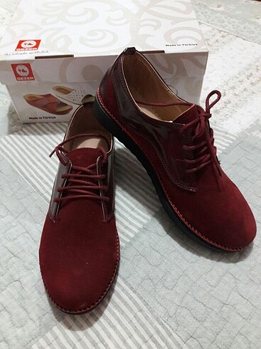 Bordo harika ayakkabı