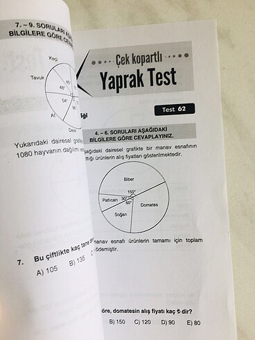 Matematik yaprak test