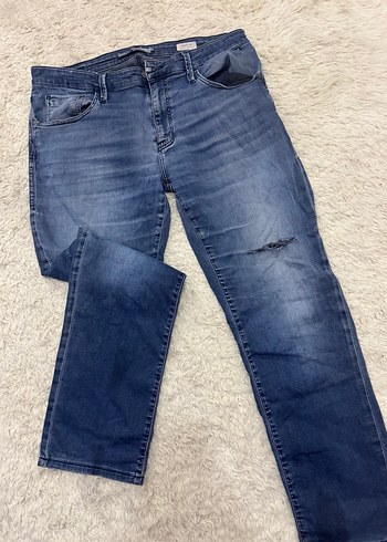 Erkek Lacivert Regular Fit Denim Jean4 - Görsel 5