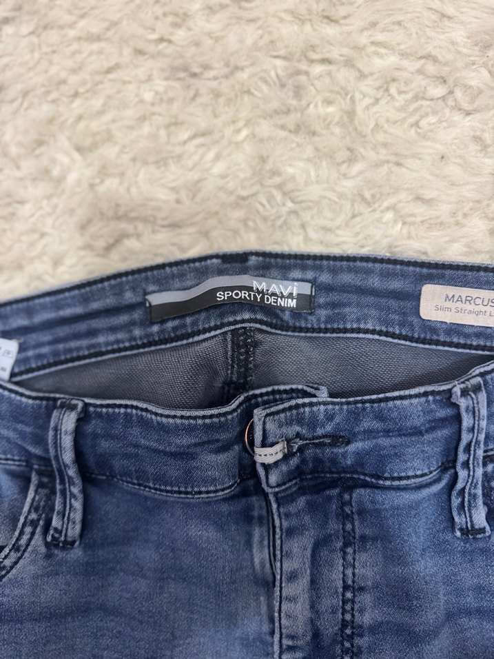 Erkek Lacivert Regular Fit Denim Jean4 - Görsel 3