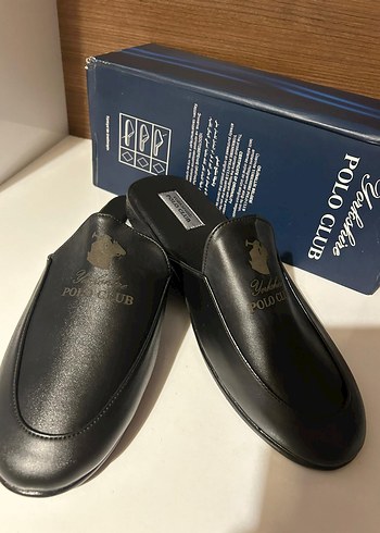 Siyah Tokalı Erkek Ev Terliği - Görsel 2