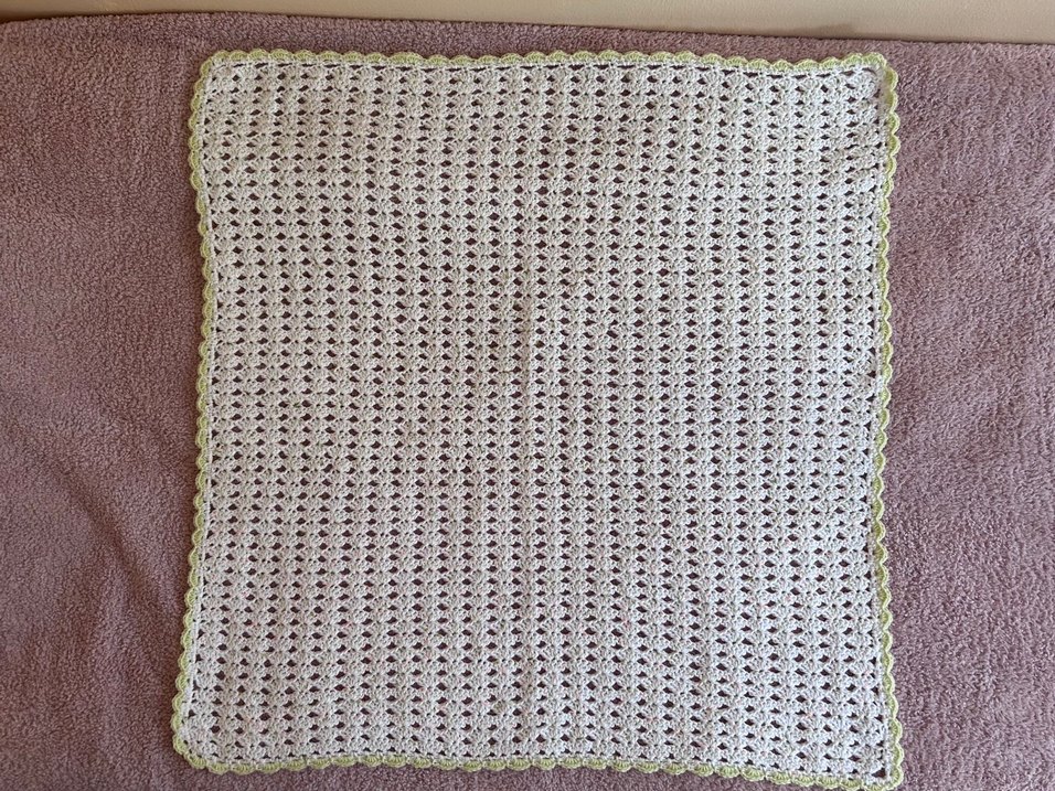 Beyaz Örgü Bebek Battaniyesi - Görsel 4