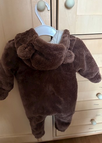 Kahverengi Kürklü Bebek Tulumu - Görsel 3